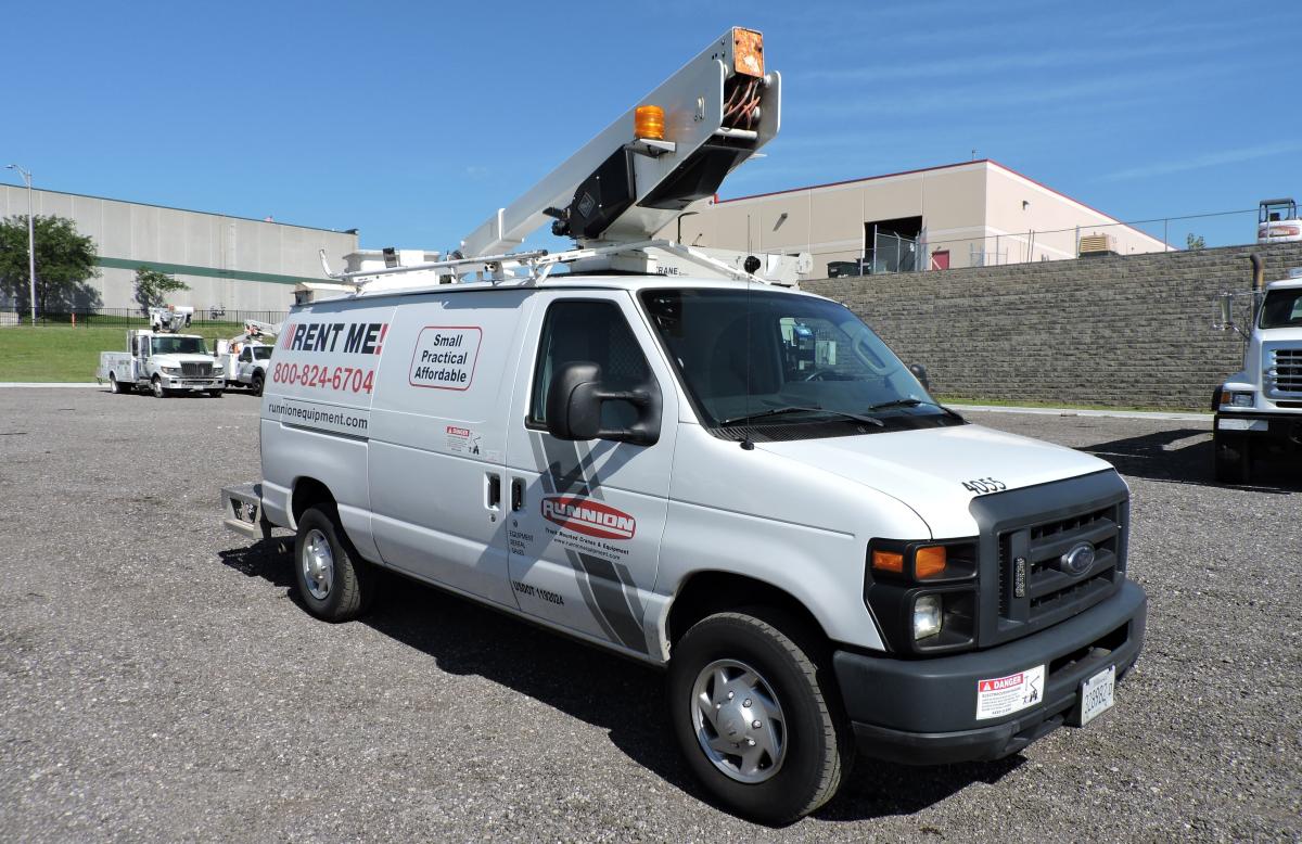 cargo van with bucket lift for sale